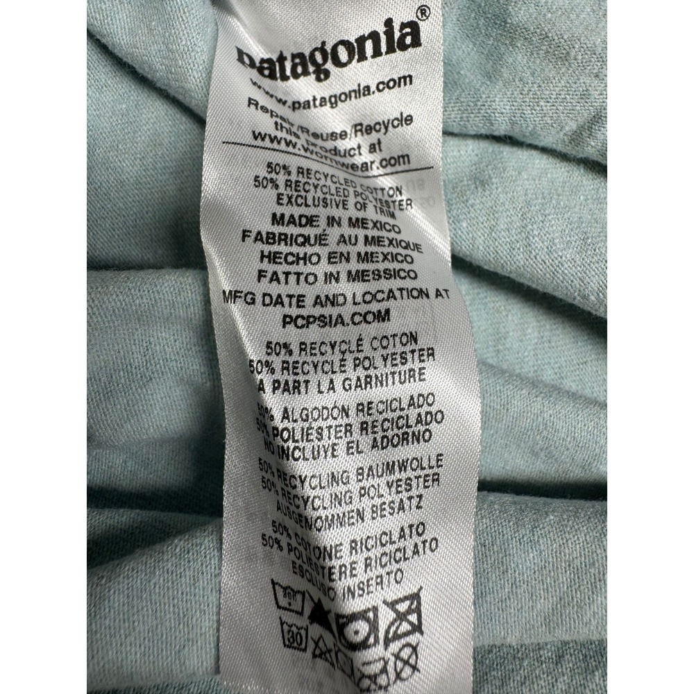 Patagonia Men Responsibili-Tee Pocket T-Shirt Blue Size Small - Picture 5 of 6